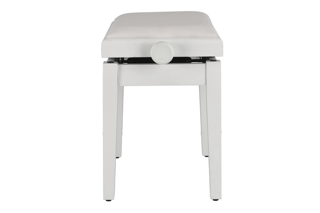GEWA Klavierbank Deluxe Autolift Vinyl - White matt (White Sitz)