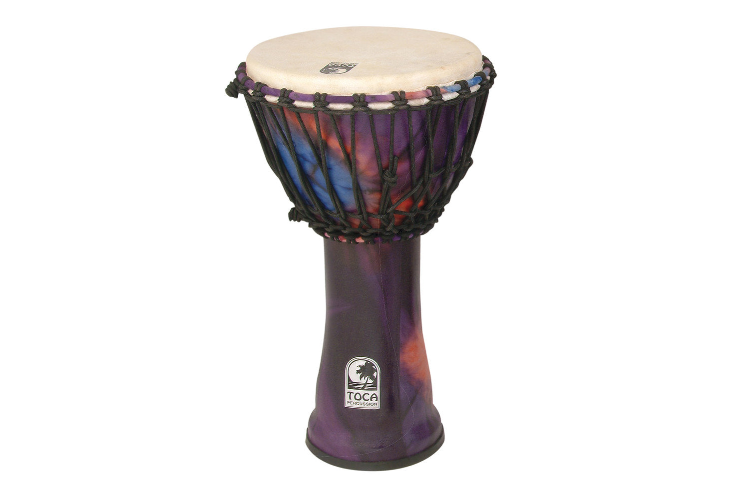 Toca Djembe Freestyle Rope Tuned - Woodstock Purple (SFDJ-10WP)