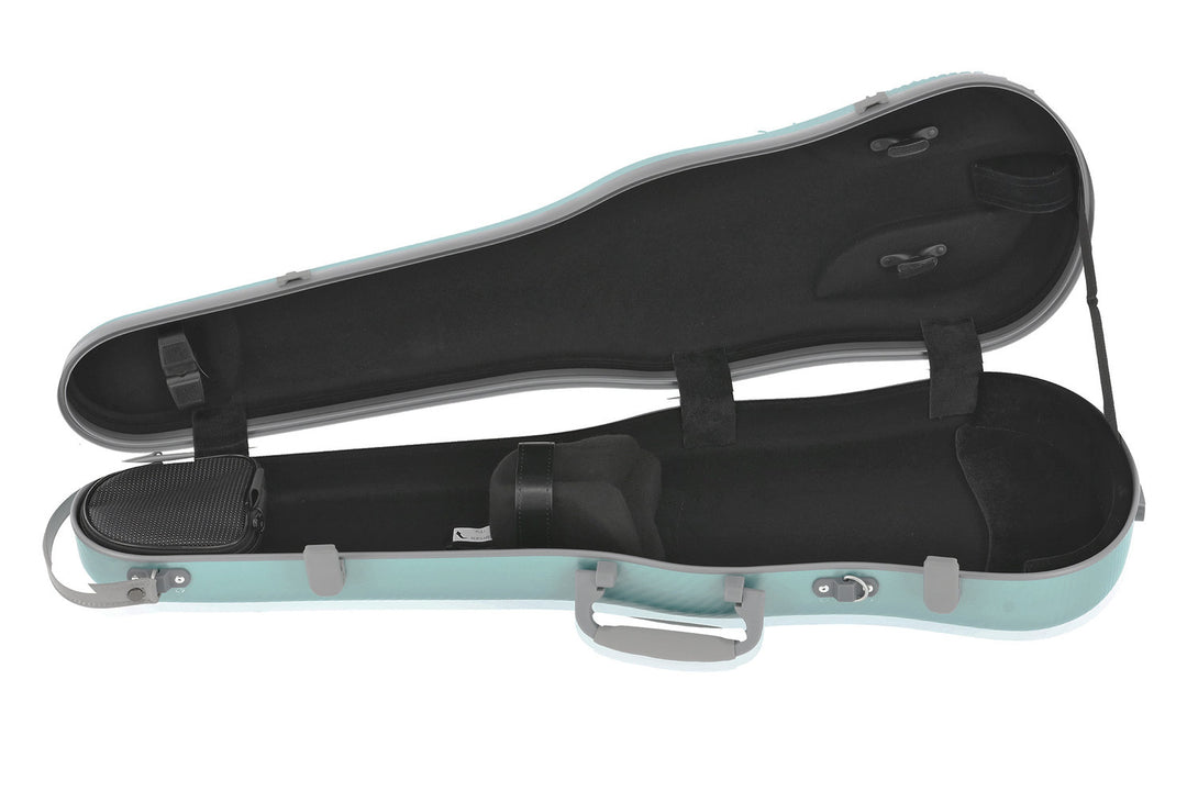 PURE GEWA Formgeformte Geigen cases Polycarbonat FUN - 4/4 - 1/2 (Green / Black)