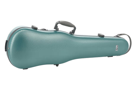 PURE GEWA Formgeformte Geigen cases Polycarbonat FUN - 4/4 - 1/2 (Green / Black)