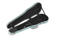 PURE GEWA Formgeformte Geigen cases Polycarbonat FUN - 4/4 - 1/2 (Green / Black)