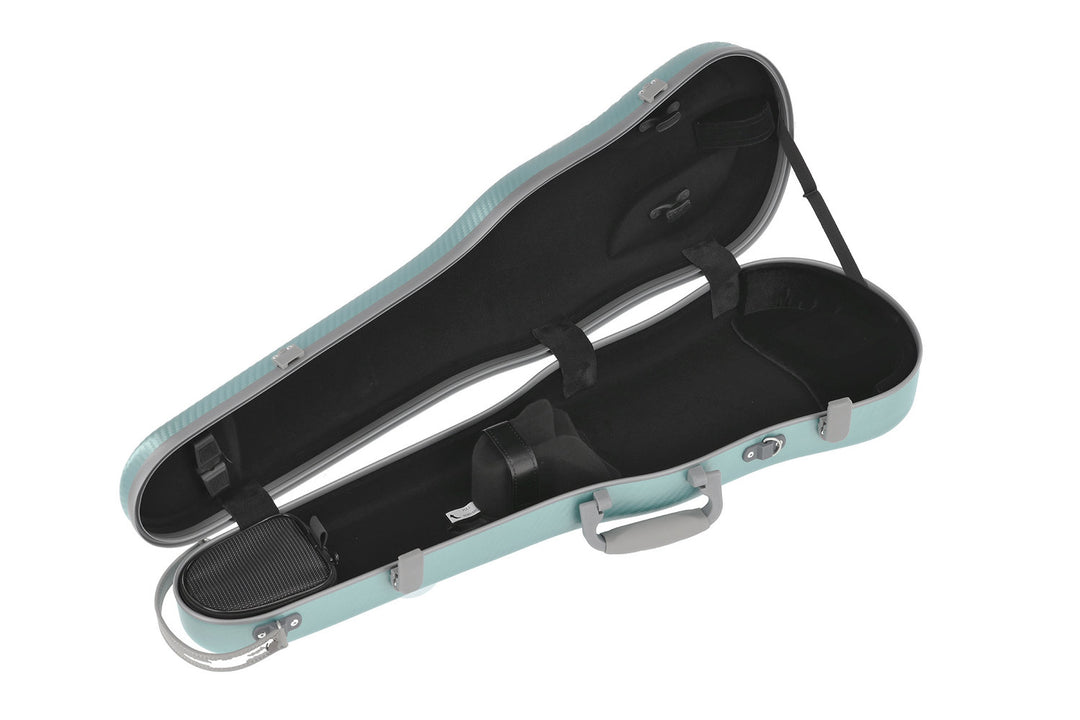 PURE GEWA Formgeformte Geigen cases Polycarbonat FUN - 4/4 - 1/2 (Green / Black)