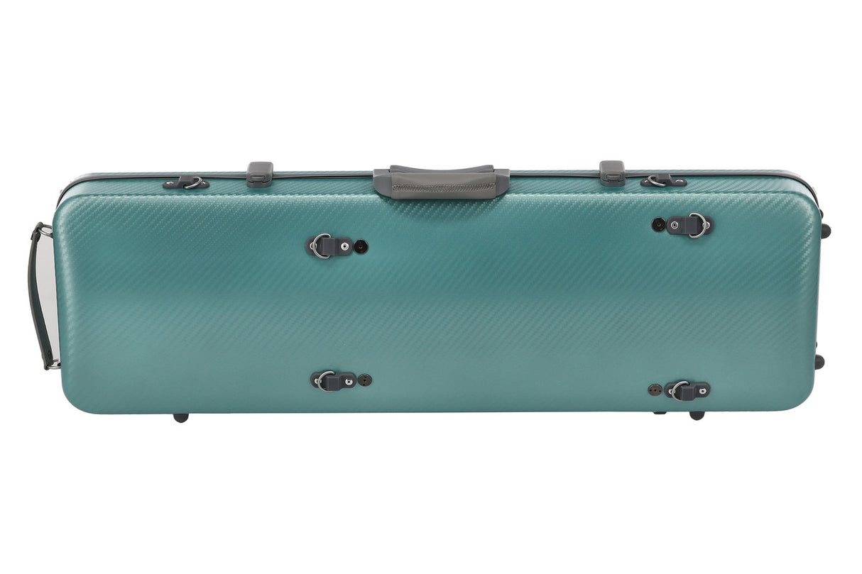 PURE GEWA Geigen case Polycarbonat FUN - 4/4 - 1/2 (Grün / Black)