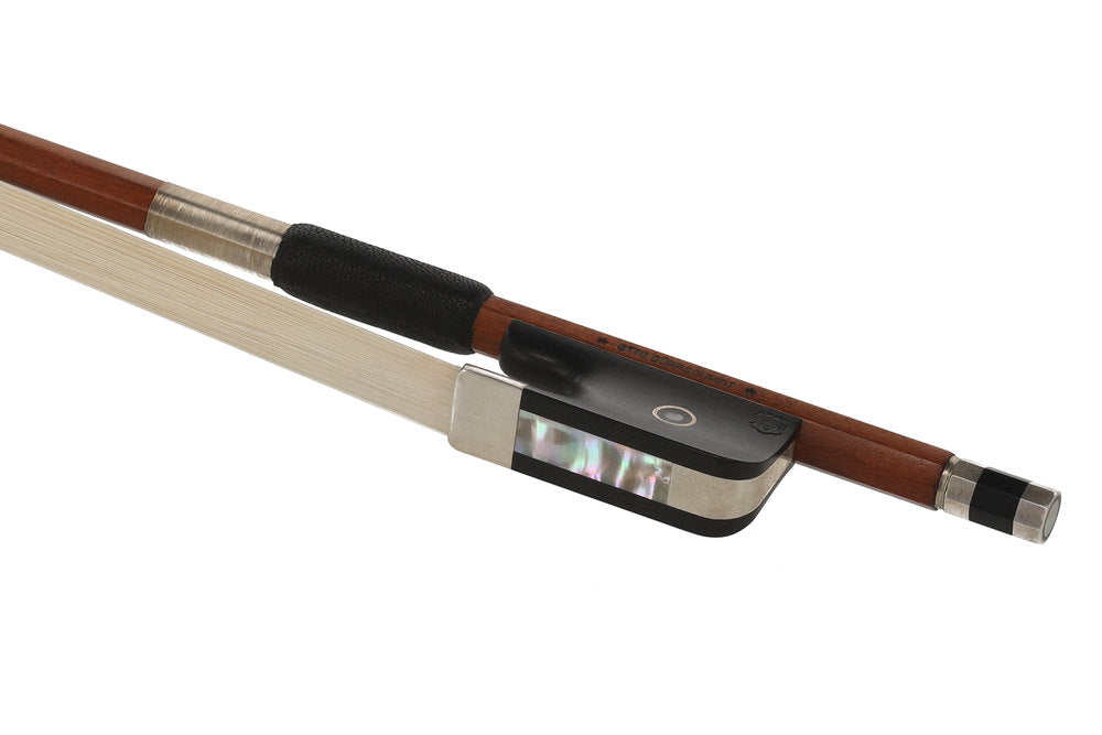 Otto Dürrschmidt Kontrabassbogen, runder Stab, Silber
