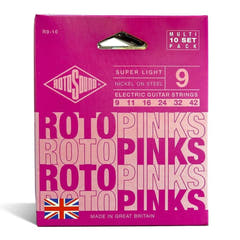 Rotosound Roto Pinks R9-10 E-Gitarrensaiten 9-42, 10 Sätze