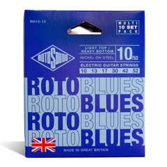Rotosound Roto Blues RH10-10 E-Gitarrensaiten 10-52, 10 Sätze
