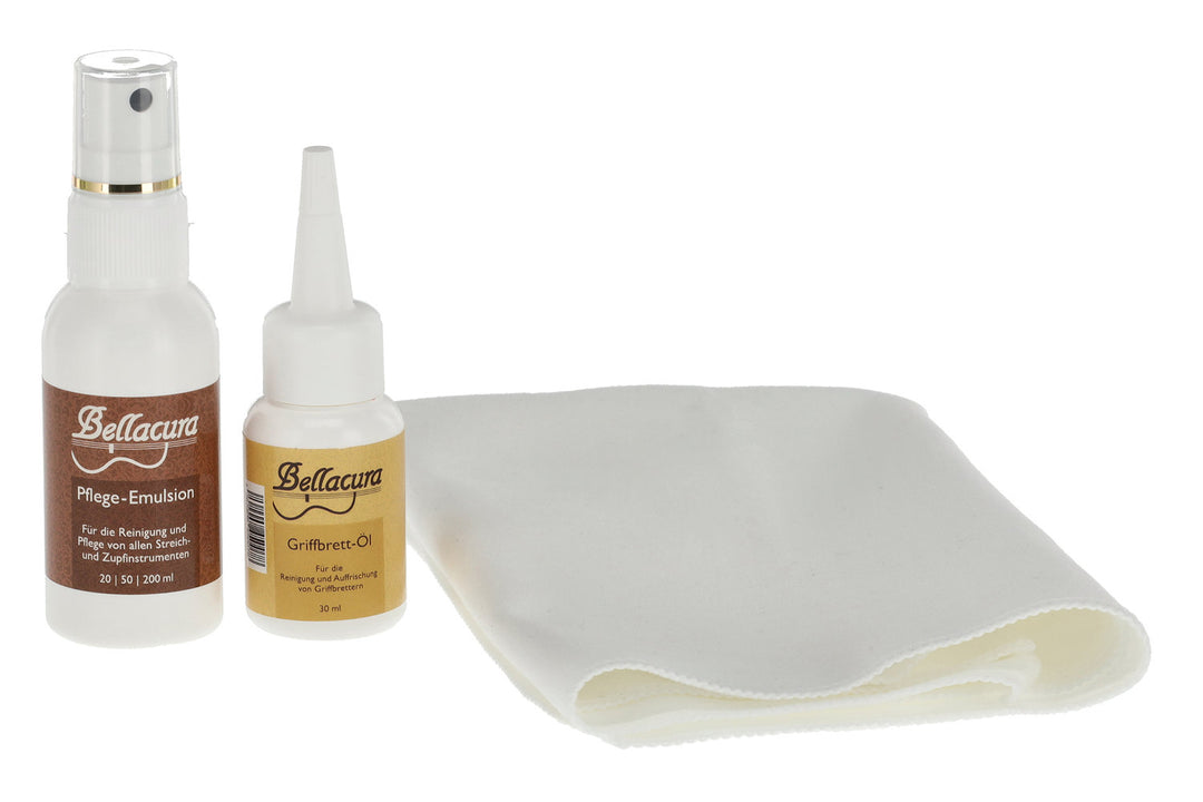 Bellacura Reiniger & Politur GEWA Exklusives Pflegeset - 3-teilig - für Gitarren