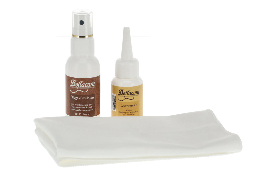Bellacura Reiniger & Politur GEWA Exklusives Pflegeset - 3-teilig - für Gitarren