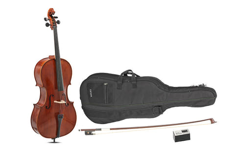 GEWA Sonata Europa Cello 3/4, eingerichtet mit Massaranduba-Bogen und Tasche
