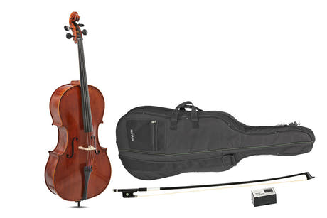 GEWA Sonata Europa cello 4/4, eingerichtet mit Carbonbogen und Tasche