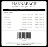 Hannabach Saiten für klassische Gitarren Serie 800 Medium tension versilbert - Set medium (800MT)