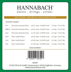 Hannabach 825 A5 Basssaite für klassische gitarren, low tension