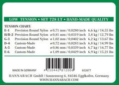 Hannabach 728 Custom Made Diskantsaitensatz für klassische gitarren, low tension