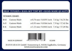 Hannabach Saiten für klassische Gitarren Series 728 High Tension Custom Made - 3er Bass high (7287HT)