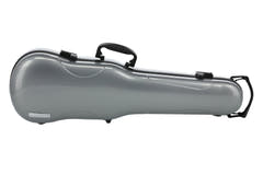 GEWA Formetui für Geigen Air 1.7 - Silber Metallic Hochglanz (mit Seitenhandgriff)