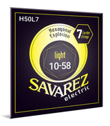 Savarez H50L7 Hexagonal Explosion, light .010 til .058, 7 strenge