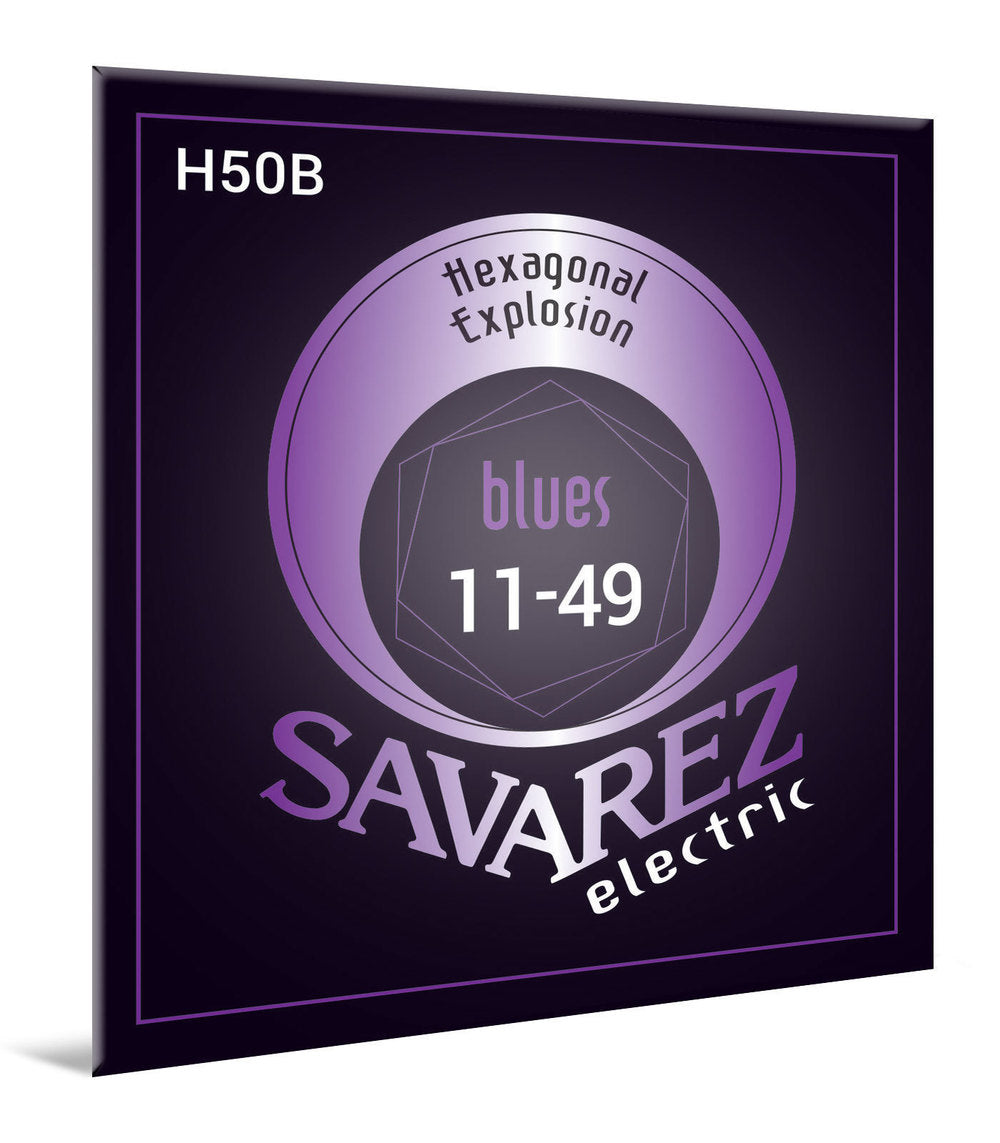Savarez H50B Hexagonal Explosion E-Gitarrensaiten, Blues .011 bis .049