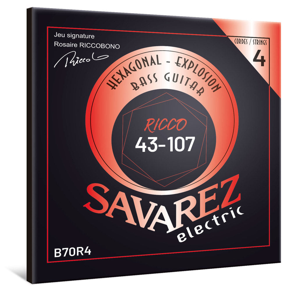 Savarez B70R4 Hexagonal Explosion 4-saitige basssaiten, Ricco