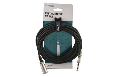GEWA Basic Line Instrumentenkabel 6 m, Mono-Klinke auf XLR-Stecker