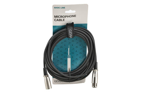 GEWA Basic Line Mikrofonkabel 6 m, XLR-Buchse zu XLR-Stecker