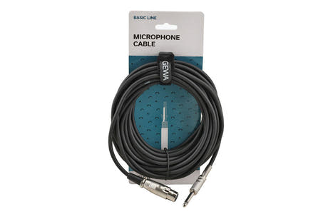 GEWA Basic Line Mikrofonkabel 9 m, XLR-Buchse auf Mono-Klinke