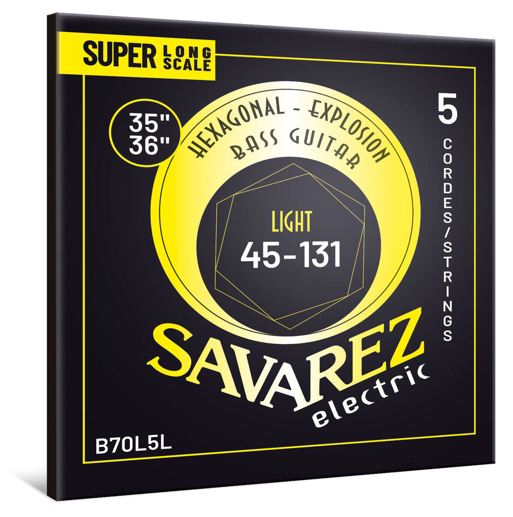 Savarez B70L5L Hexagonal Explosion Basssaiten, light super long scale