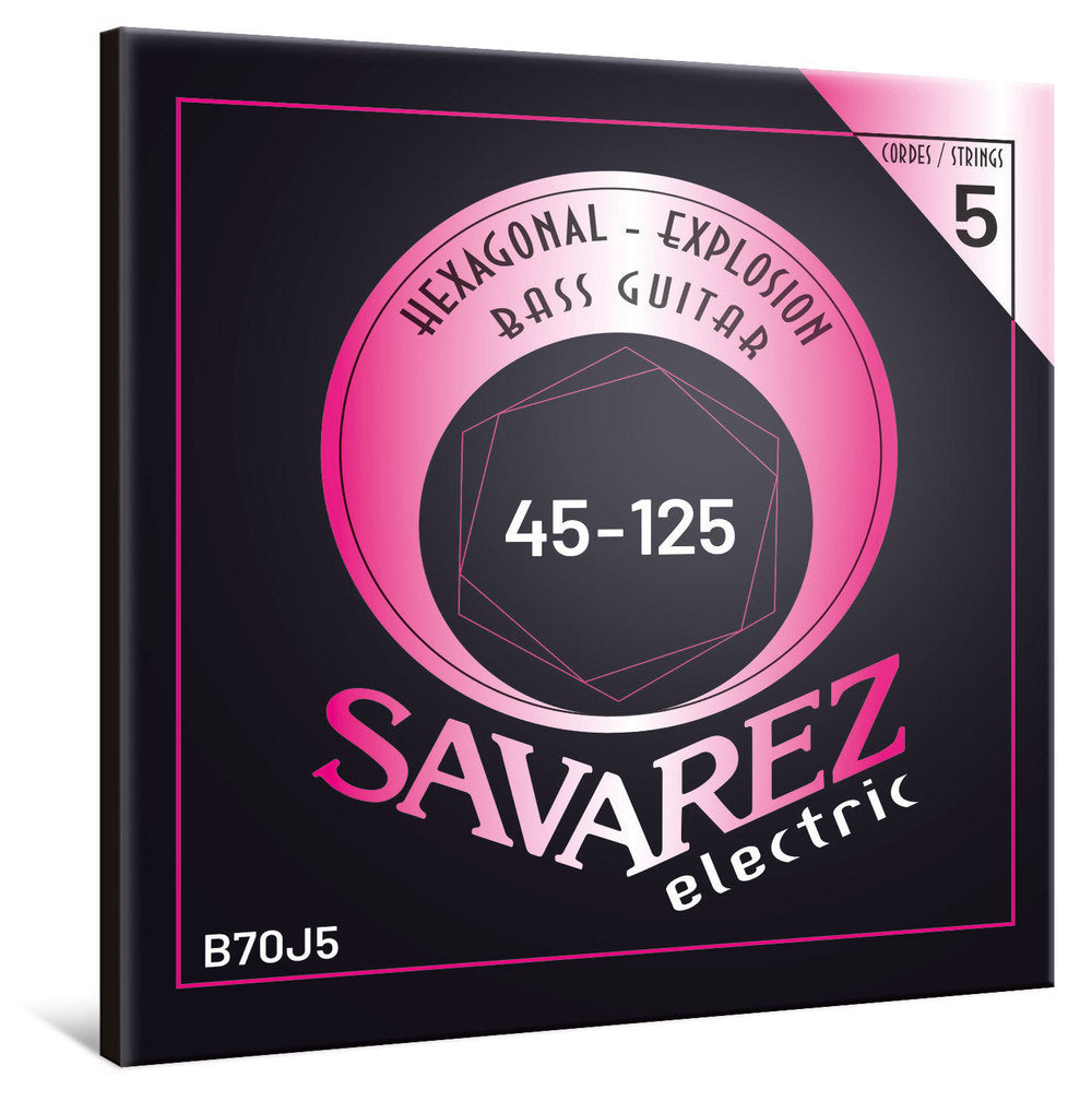 Savarez B70J5 Hexagonal Explosion 5-saitige Basssaiten, medium