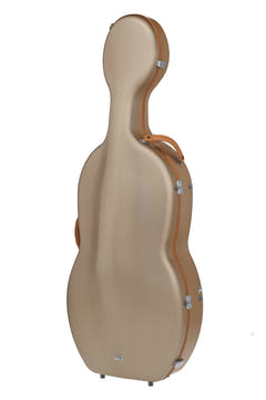 GEWA Polycarbonat-Cellokoffer 4/4, gold