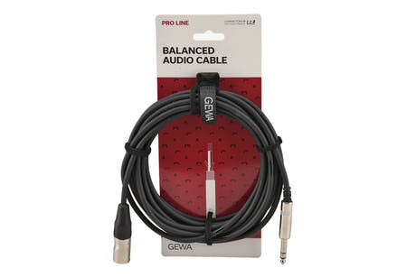 GEWA Pro Line symmetrisches Kabel 6 m, Stereo-Klinke auf XLR-Stecker