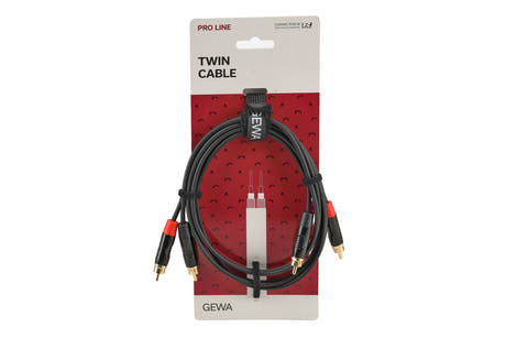 GEWA Pro Line Doppelkabel 1,5 m, 2 x Cinch