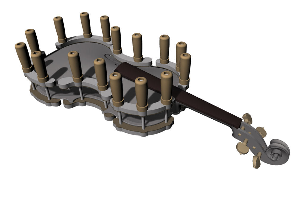 GEWA Set mit 6 Leimzwingen für geigen, 27 bis 45 mm