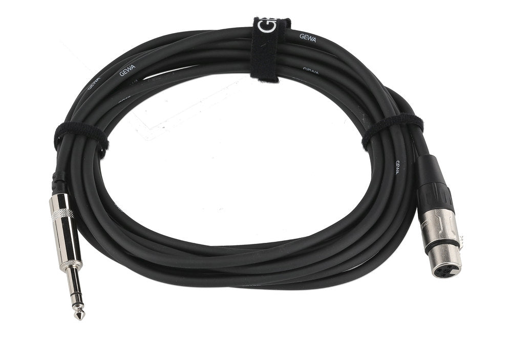 GEWA Pro Line symmetrisches Kabel 6 m, Stereo-Klinke auf XLR-Buchse