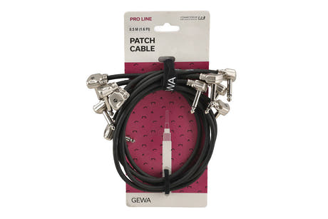 GEWA Pro Line Patchkabel 0,5 m, abgewinkelte Pancake-Stecker