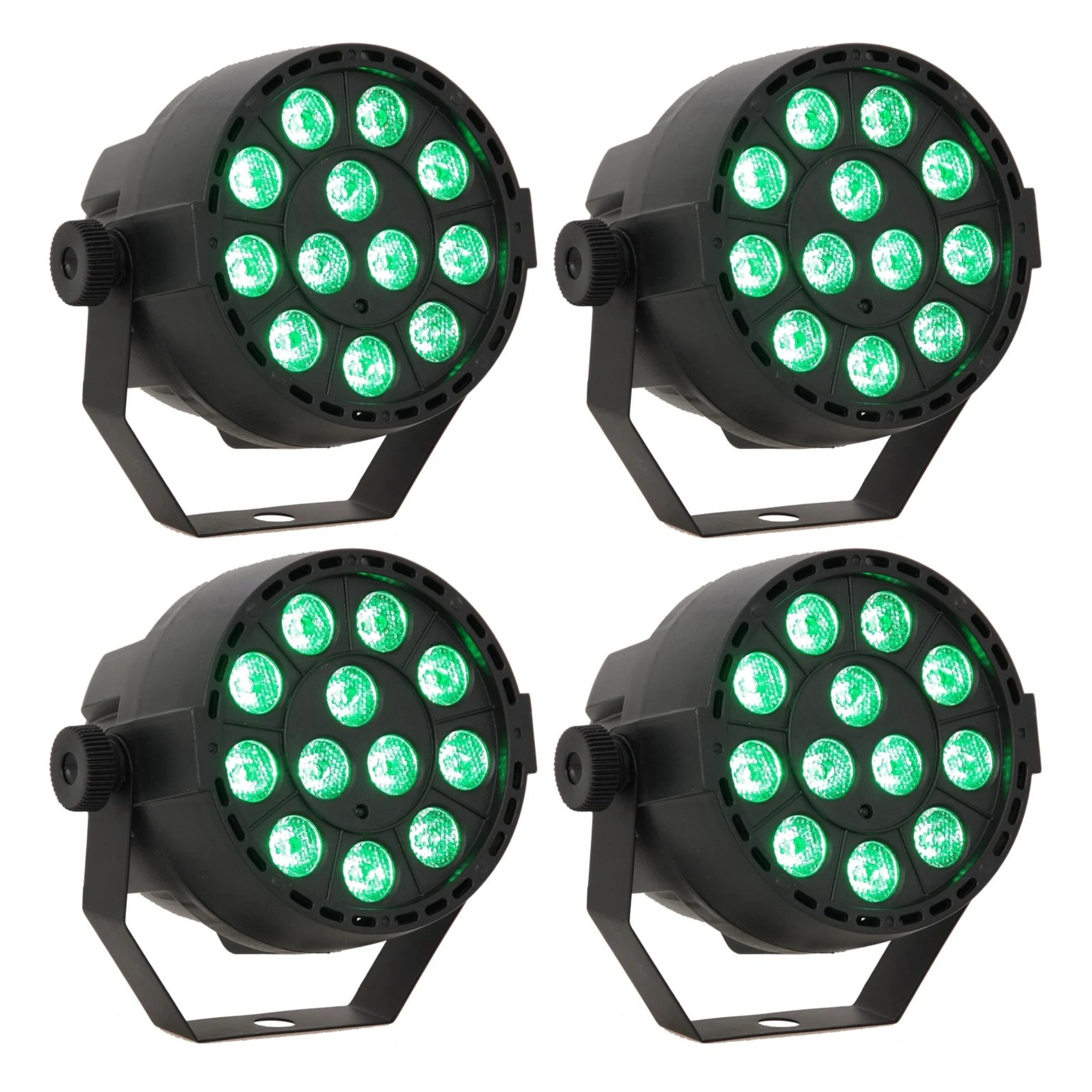 LED Spot Multicolor mit Fernbedienung (12x3W) 4 Stk. Bundle