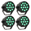 LED Spot Multicolor mit Fernbedienung (12x3W) 4 Stk. Bundle