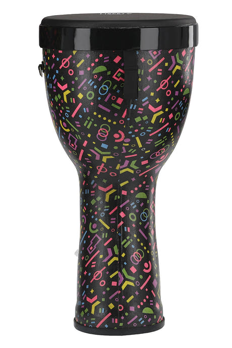 GEWA Liberty series Stapelbare djembe 10", Motiv Crazy Neon