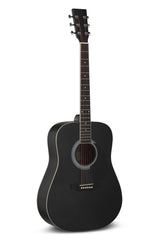 VGS Cataluna westerngitarre, schwarz, mit gig bag