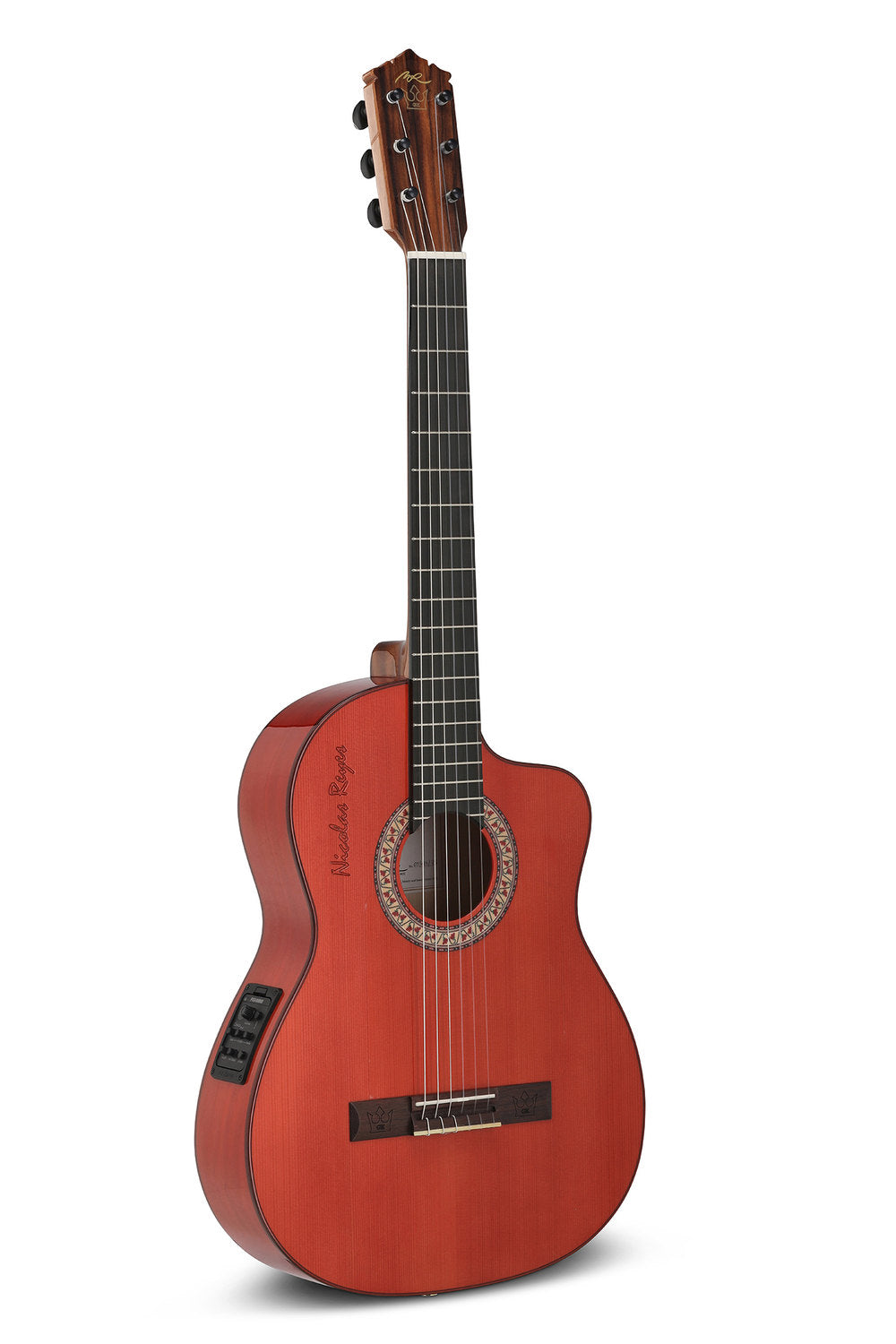 Manuel Rodriguez Gipsy Kings GK-RO-RCE elektroakustische Gitarre 4/4, rot