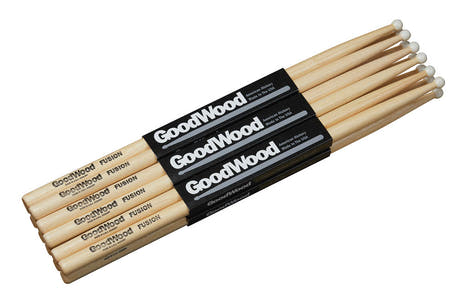 Vater Goodwood Fusion schlagzeugstöcke, Hickory 2. Wahl, Nylonschaft