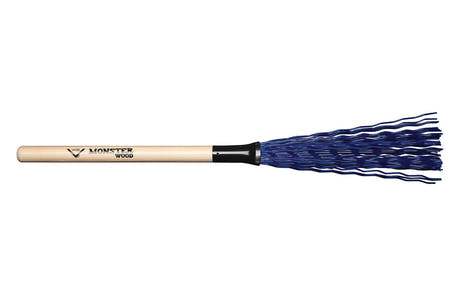 Vater Monster Wood Besen mit Holzgriff und Nylonborsten