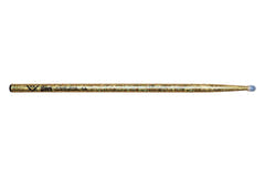 Vater Color Wrap 5A Gold Sparkle Schlagzeugstöcke, Hickory, Nylonspitze