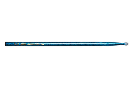 Vater Color Wrap 5A Blue Sparkle Schlagzeugstöcke, Hickory, Nylonspitze