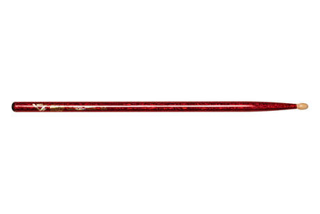 Vater Color Wrap 5A Red Sparkle Schlagzeugstöcke, Hickory, Holzspitze