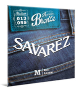 Savarez A130M Bronze Westerngitarrensaiten, medium .013 bis .055