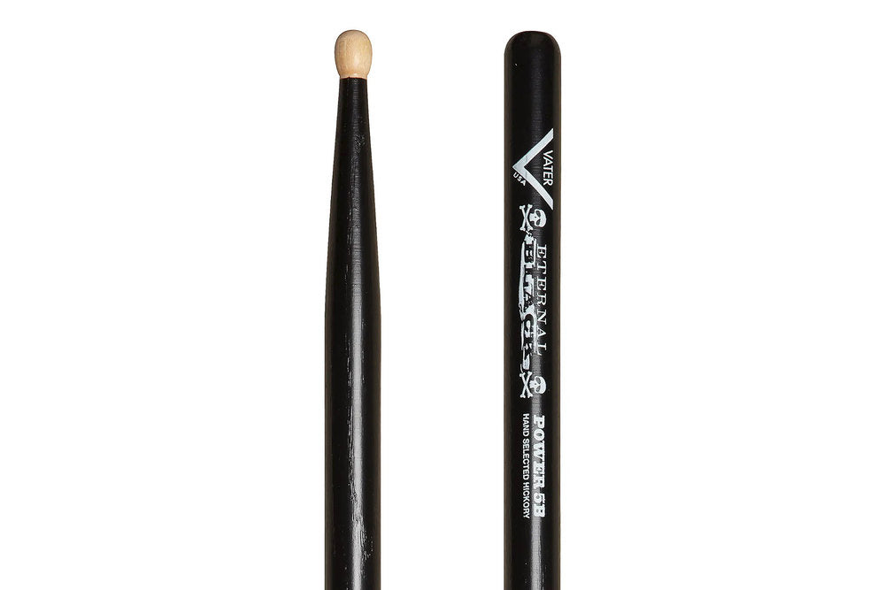 Vater Eternal Black Power 5B schlagzeugstöcke, Hickory, Holzspitze