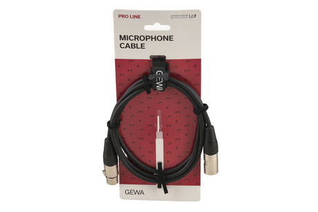 GEWA Pro Line Mikrofonkabel 1,5 m, XLR-Buchse auf XLR-Stecker