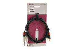 GEWA Pro Line Doppelkabel 1,5 m, 2 x Klinke auf 2 x Cinch