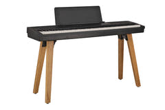 GEWA Ständer für Portable Piano PP-2 und PP-3, Holzbeine in mattem Schwarz