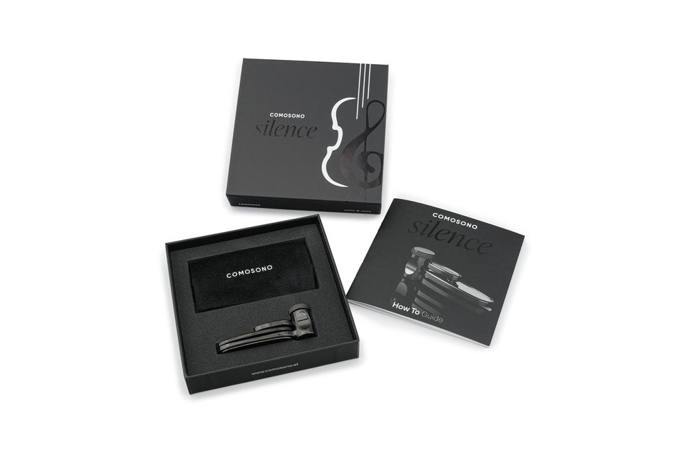 Comosono Silence Dämpfer für geigen und Bratsche, Midnight Black