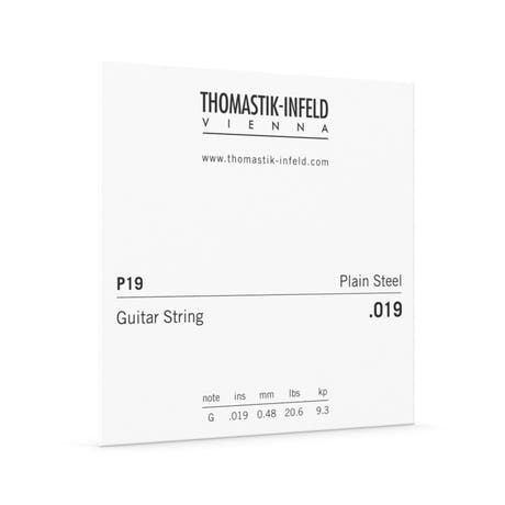 Thomastik-Infeld P19 E-Gitarrensaite .019, blanker messingbeschichteter Stahl